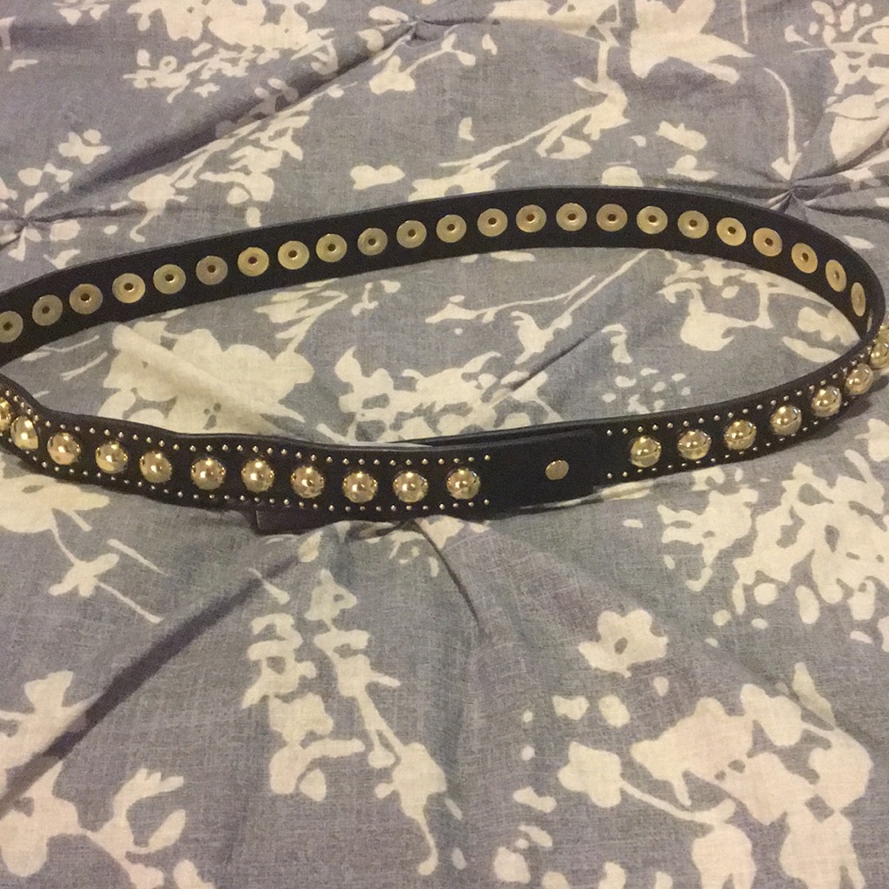 Black belt with gold studs